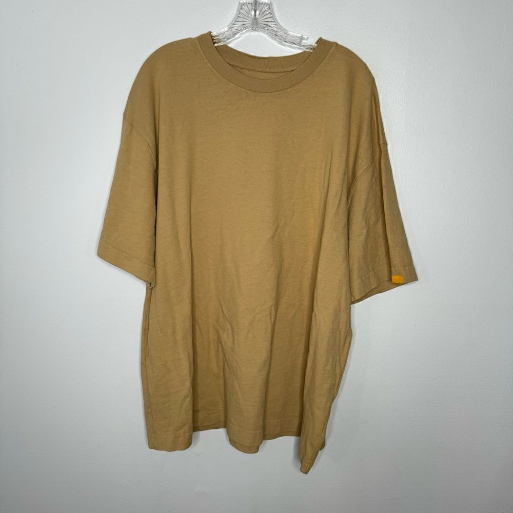 Yellow Label tan tee